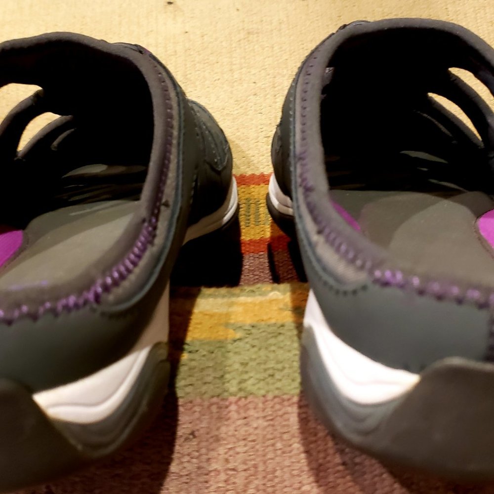 RYKA Tensile Women's Gray/Purple Leather Slip-On Mule 11M NIB - Picture 9 of 9